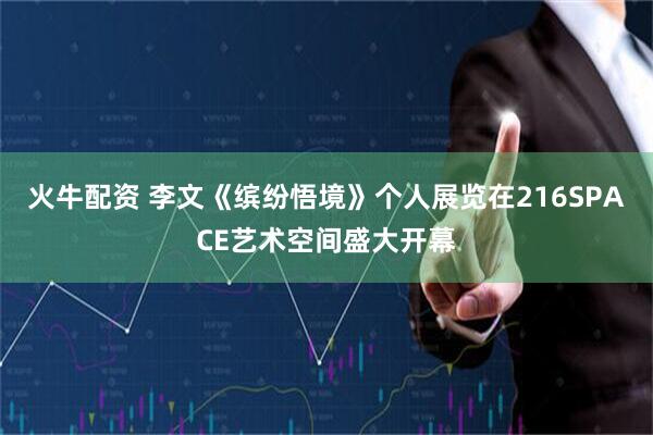火牛配资 李文《缤纷悟境》个人展览在216SPACE艺术空间盛大开幕